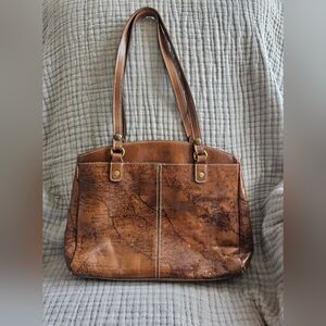 Patricia Nash Poppy Tote Signature Map